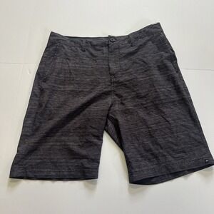 Quiksilver Amphibian Shorts Mens 34 Gray Stretch Water Casual Walking Flat Front